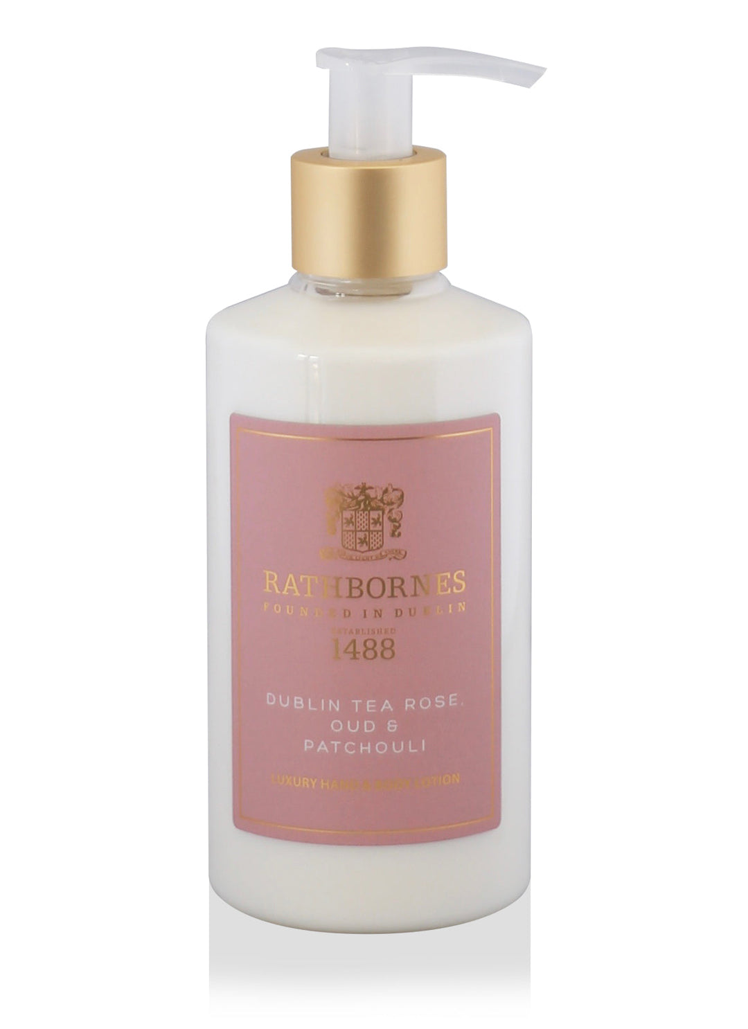 Dublin Tea Rose, Oud & Patchouli Luxury Hand and Body Lotion