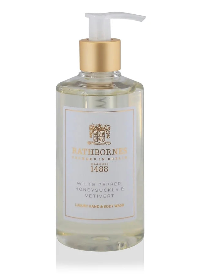 White Pepper, Honeysuckle & Vetivert Luxury Hand And Body Wash