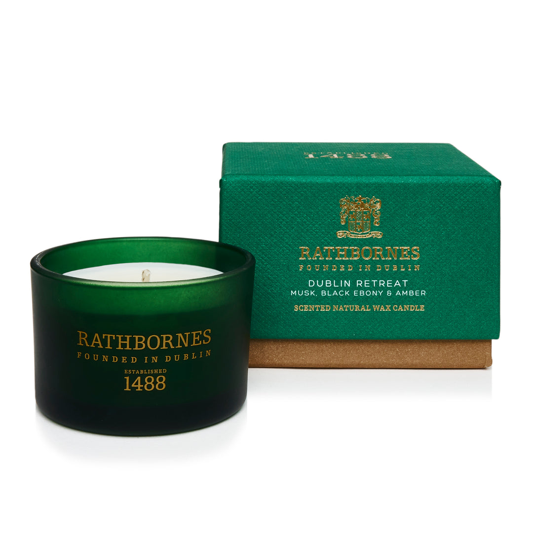 Dublin Retreat Scented Luxury Candle (Musk, Black Ebony & Amber)