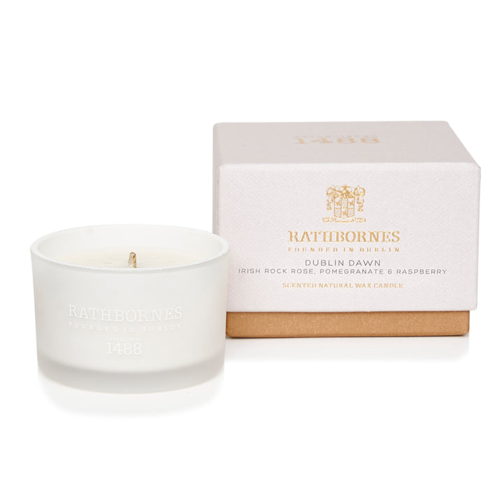 Dublin Dawn Scented Luxury Candle (Irish Rock Rose, Davana And Raspberries)