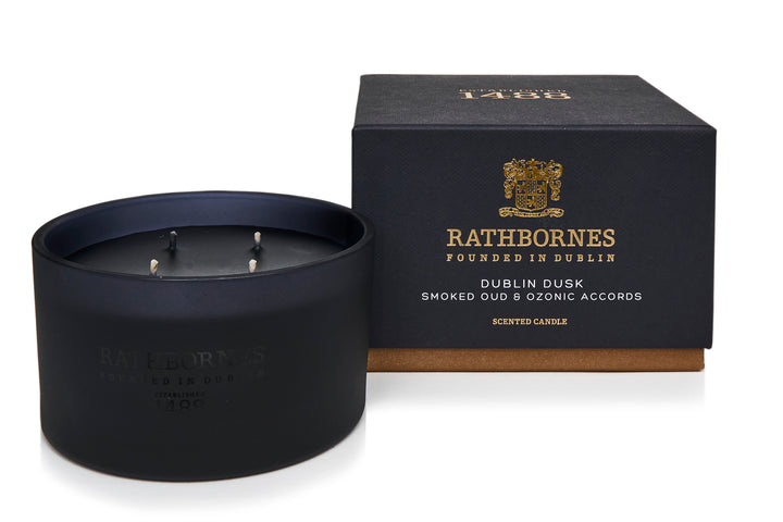 Dublin Dusk Scented Luxury Candle (Smoked Oud & ozonic accords)