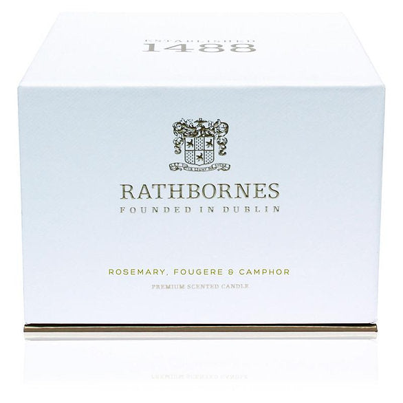 Rosemary, Fougere & Camphor Scented Luxury Candle (Smoky herbal)