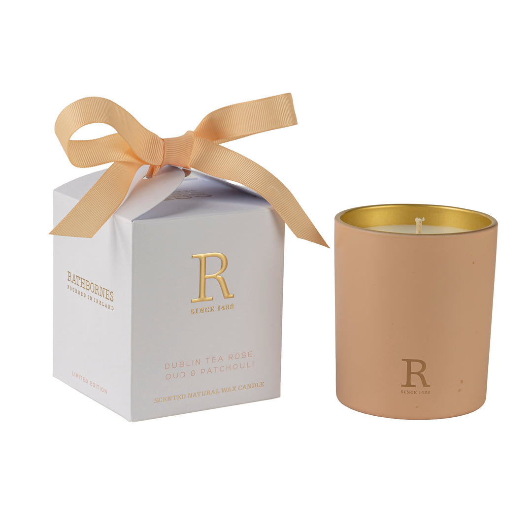 Dublin Tea Rose, Oud and Patchouli Candle (Limited Edition)