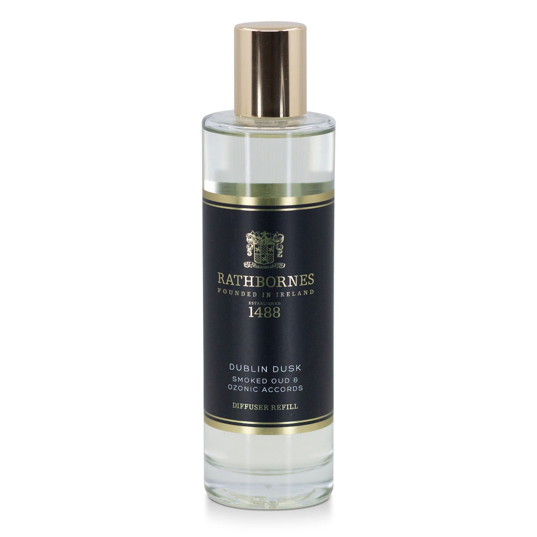 Rathbornes Dublin Dusk (Smoked Oud & Ozonic Accords) reed diffuser refill bottle