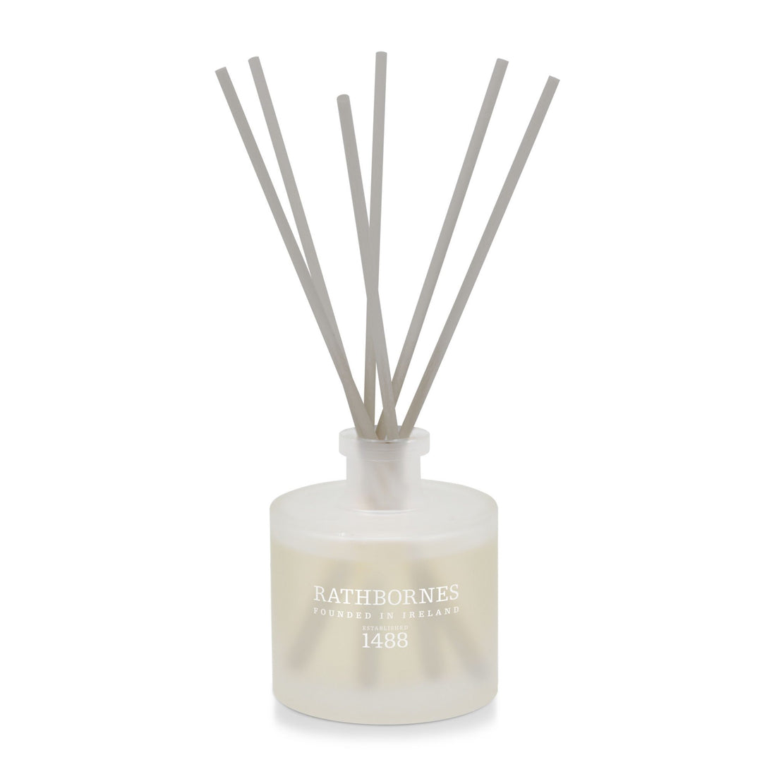 Rathbornes Dublin Dawn 200ml scented reed diffuser with natural reeds