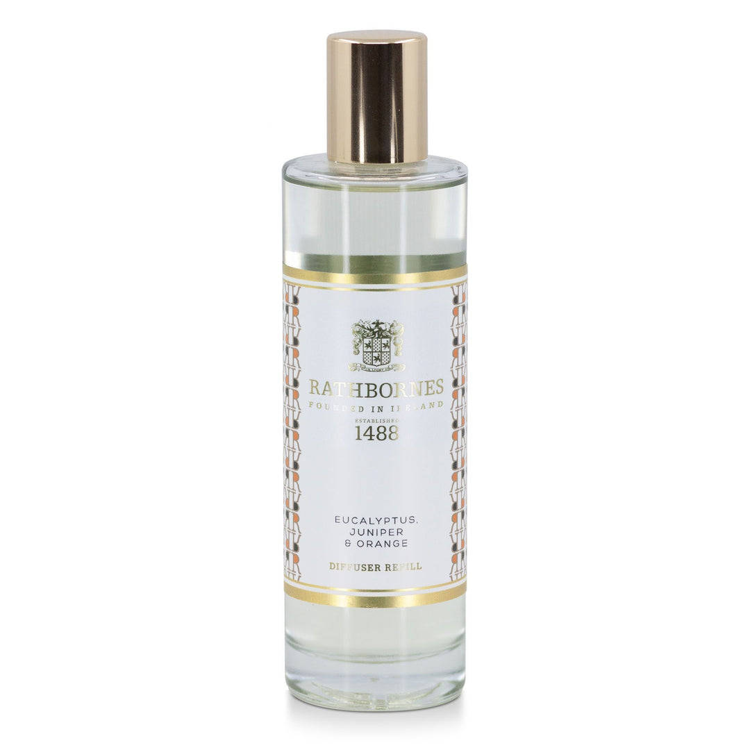 Rathbornes Dublin Christmas (Eucalyptus, Mint & Pine) reed diffuser refill bottle