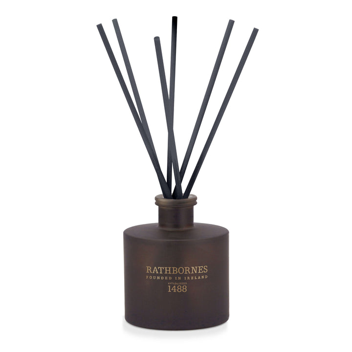 Rathbornes Seanchaí Ember 200ml scented reed diffuser with natural reeds