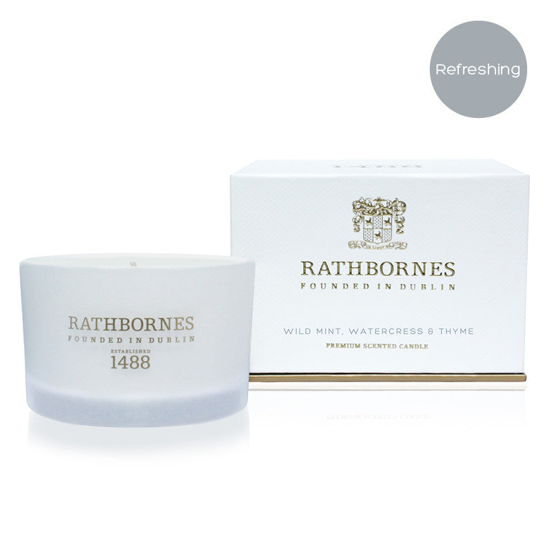 Wild Mint, Watercress & Thyme Scented Travel Candle