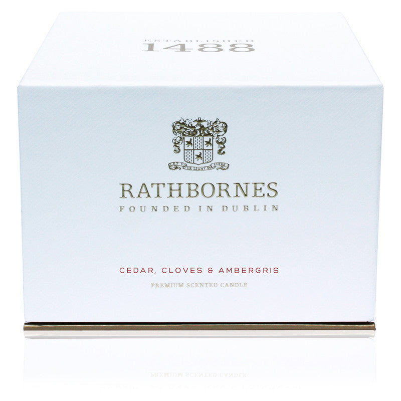 Cedar, Cloves & Amber Scented Luxury Candle