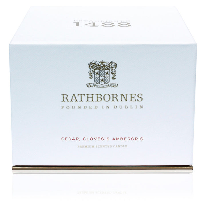 Cedar, Cloves & Amber Scented Luxury Candle